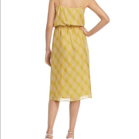 Joie Abiah Front Tie Silk Dress in Antique Moss L - Picture 2 of 3